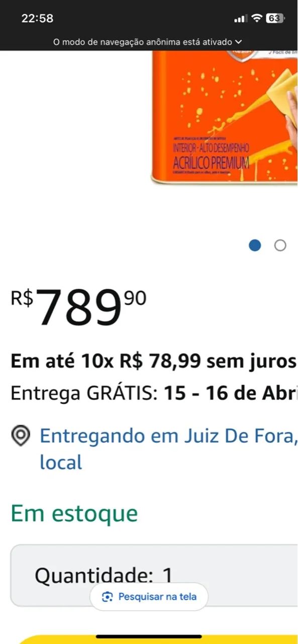 Tinta de brilho cor branco gelo  - Foto 2