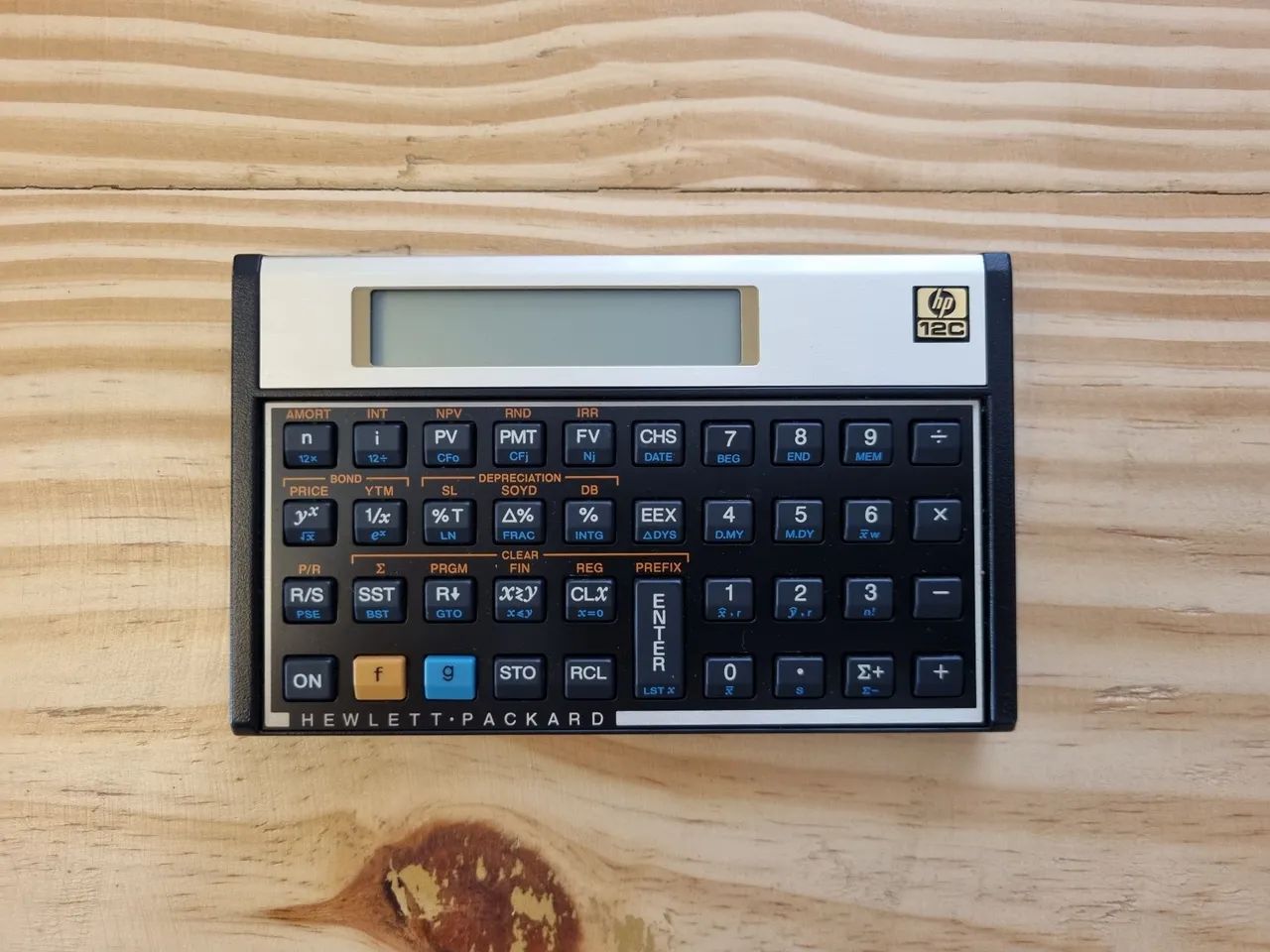 Calculadora HP 12C + Guia do usuário + Capa original em couro - Foto 2