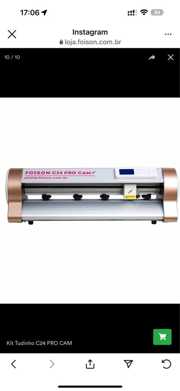 Kit completo da Plotter de recorte NOVA Foison C24 PROCAM, nunca foi usada!