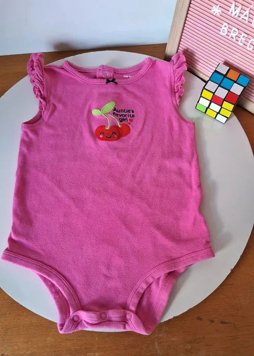 Body Bebê Menina Carter's e Teddy Boom 