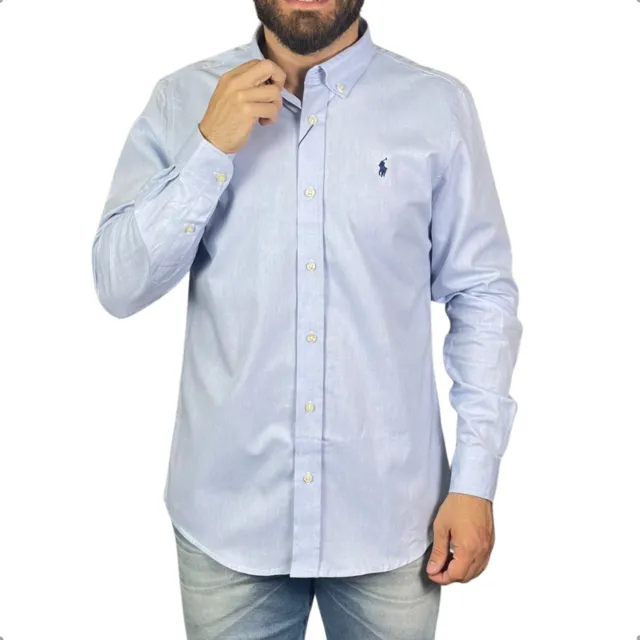 Camisa Manga Longa Polo Ralph Lauren - Azul Marinho - Tam. XL (GG)