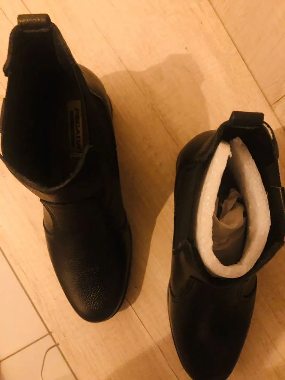 Botas de couro preto Pegada - Foto 4