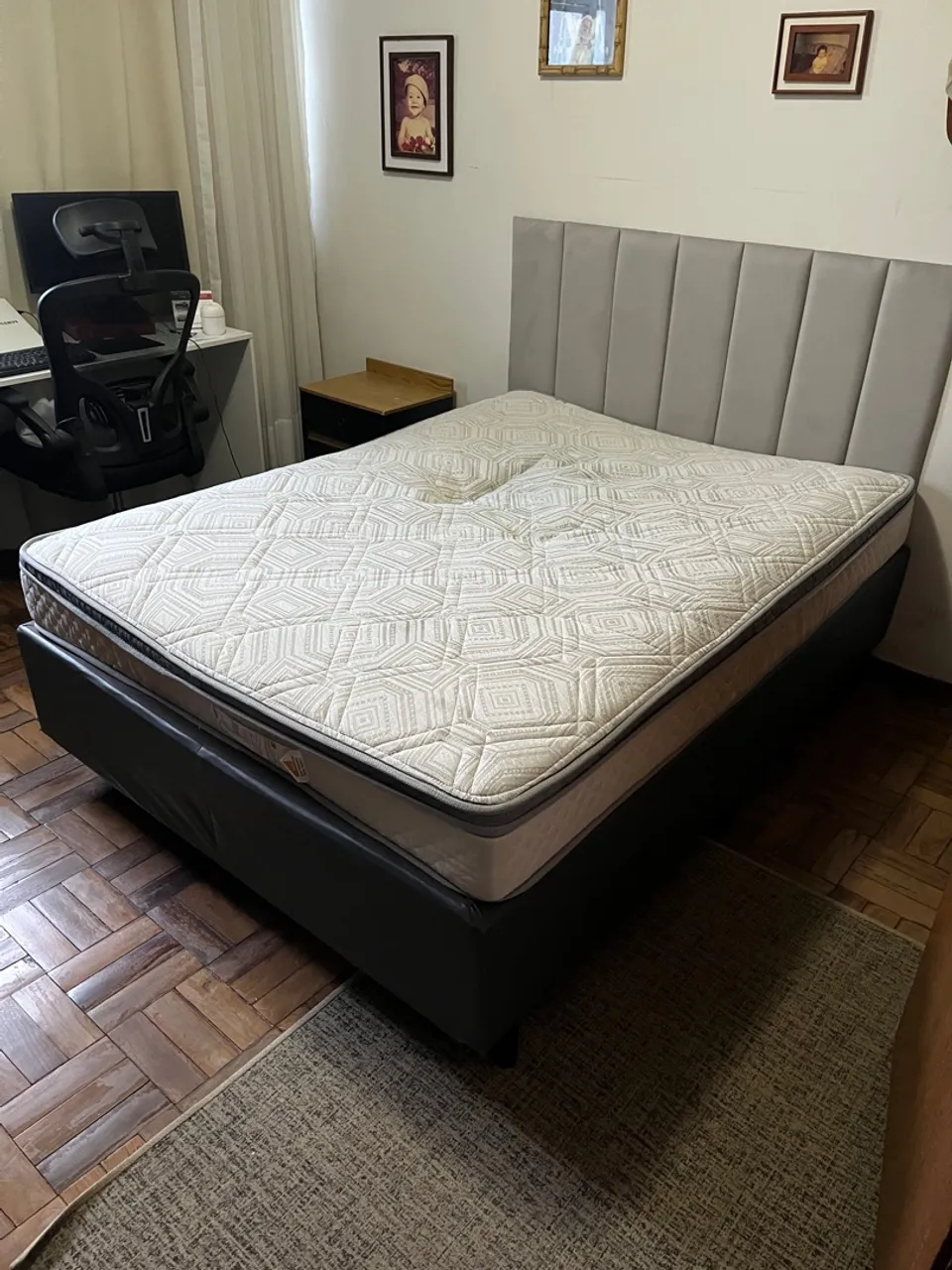 Cama Box casal com Colchão 