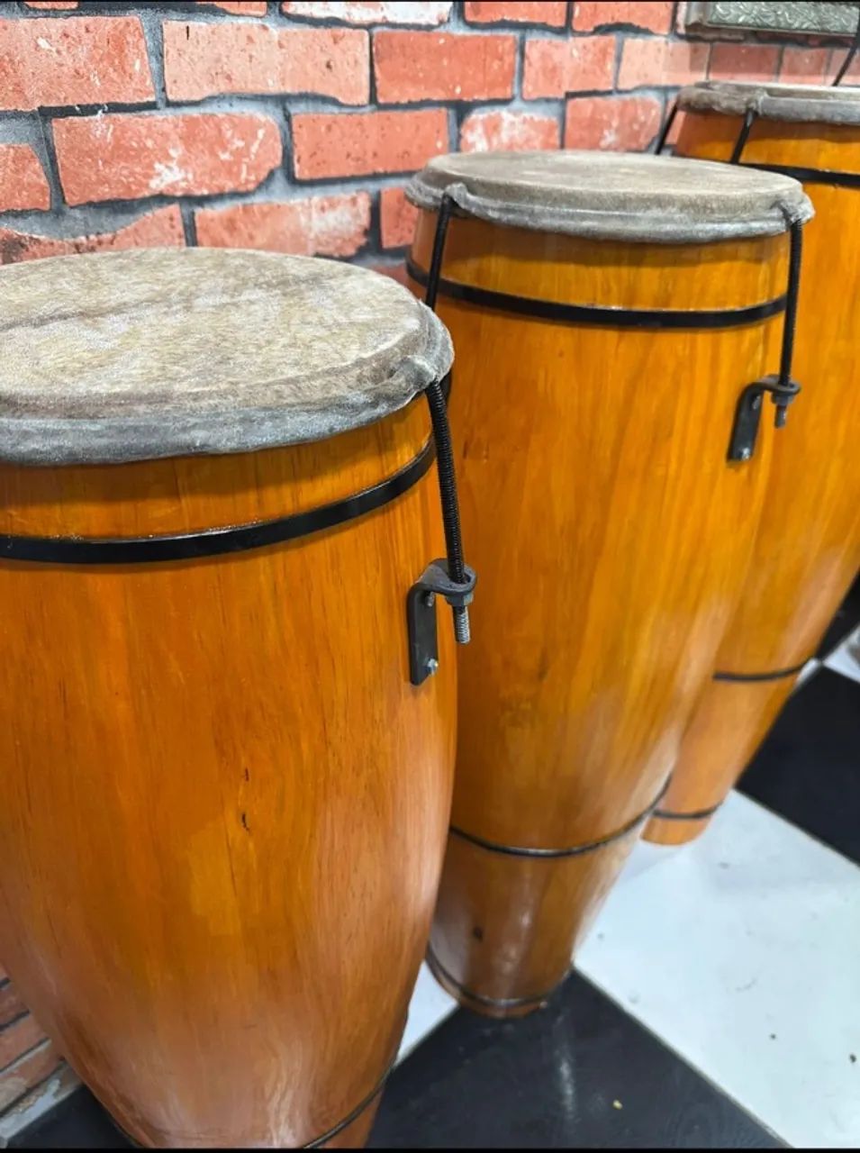 Kit Atabaque Profissional Feito com Pinos - Pronta Entrega e Encomenda - Foto 3