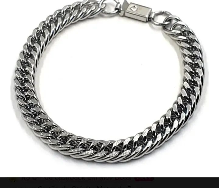 Pulseira masculina aço inox  - Foto 2