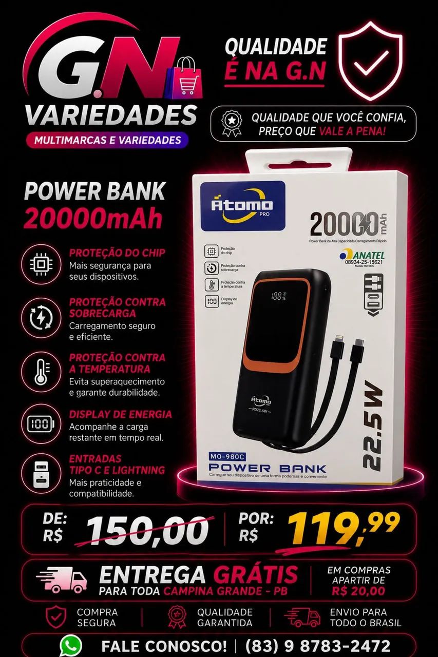 Carregador portátil 