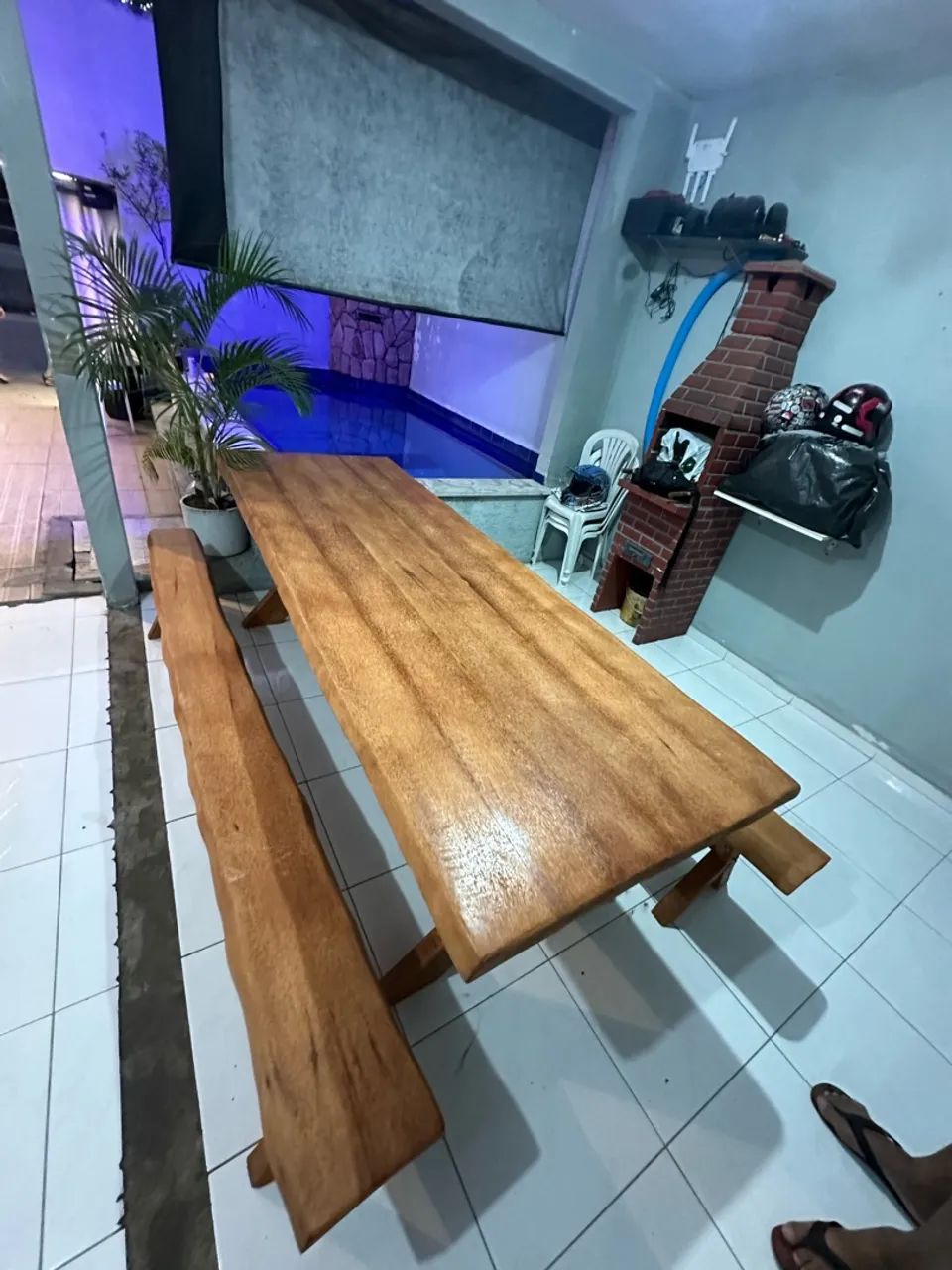 Conjunto Mesa Rústica MACIÇA  - Foto 3
