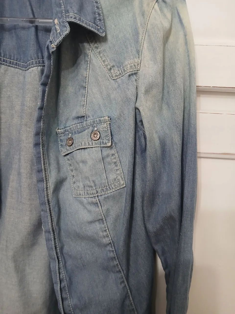 Camisa Jeans Feminina  - Foto 4
