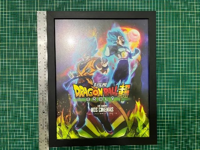 Quadro Dragon Ball Super Broly Original de Cinema Emoldurado - Foto 6