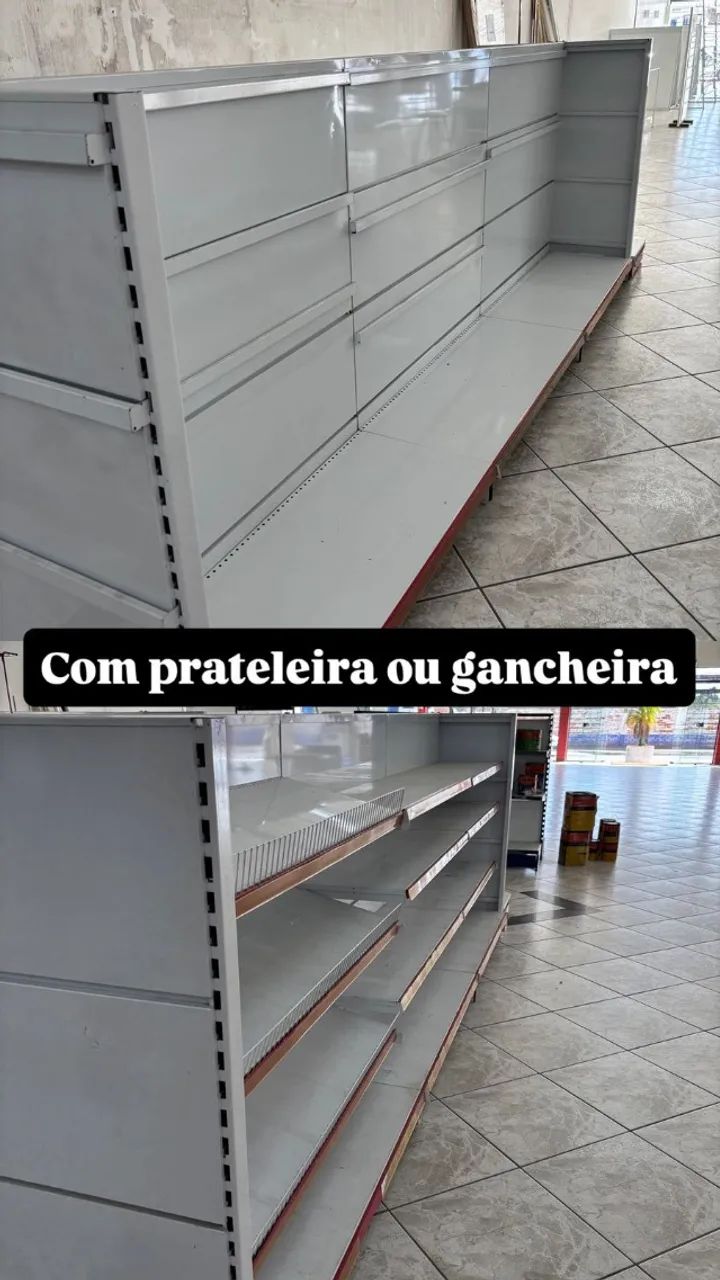 prateleiras gondolas