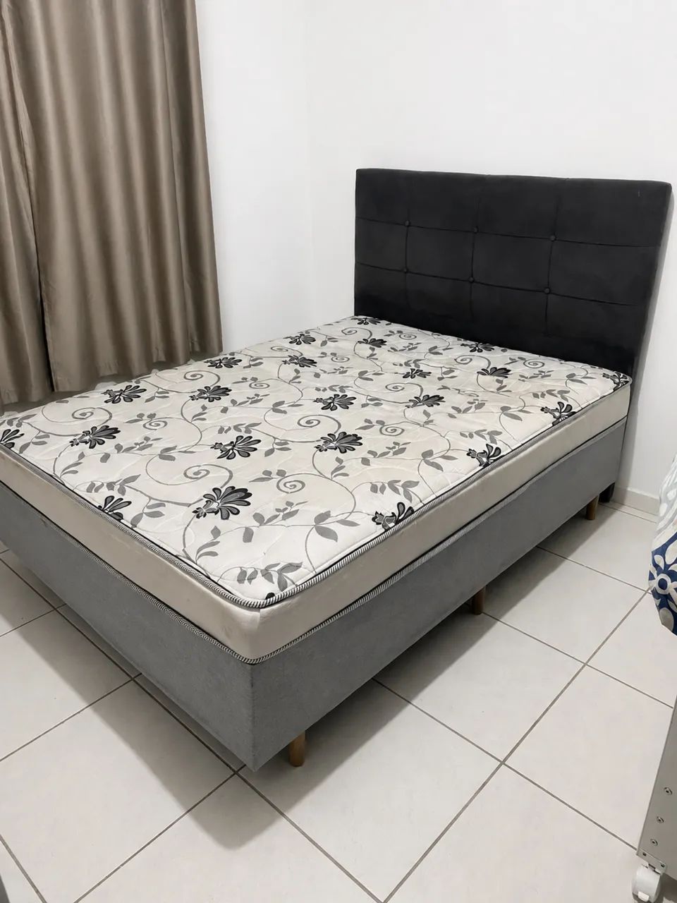 Cama box casal com cabeceira 