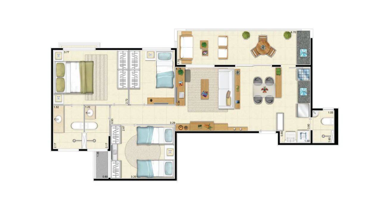 Edifício Coral de Ponta Negra - Apto 3/4 com 1 suíte de 79 m², 2 vagas por 820.371,97 - Foto 10