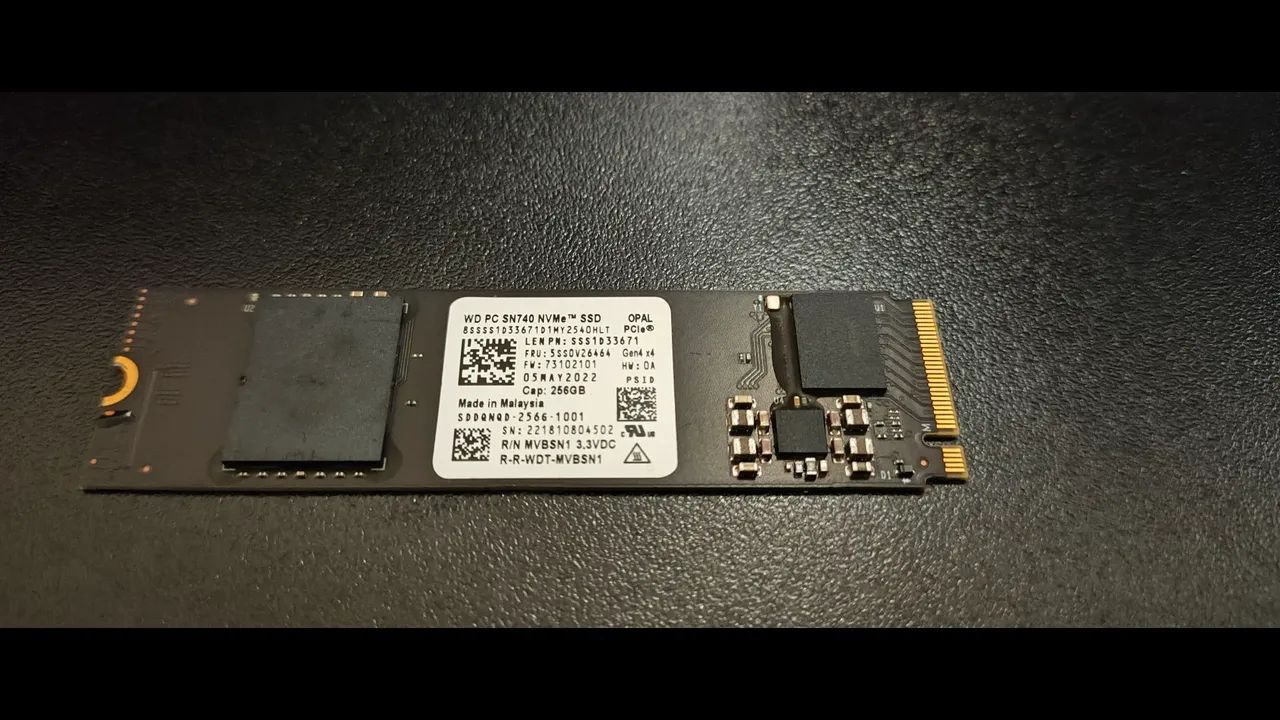 SSD 256 GB NVMe 