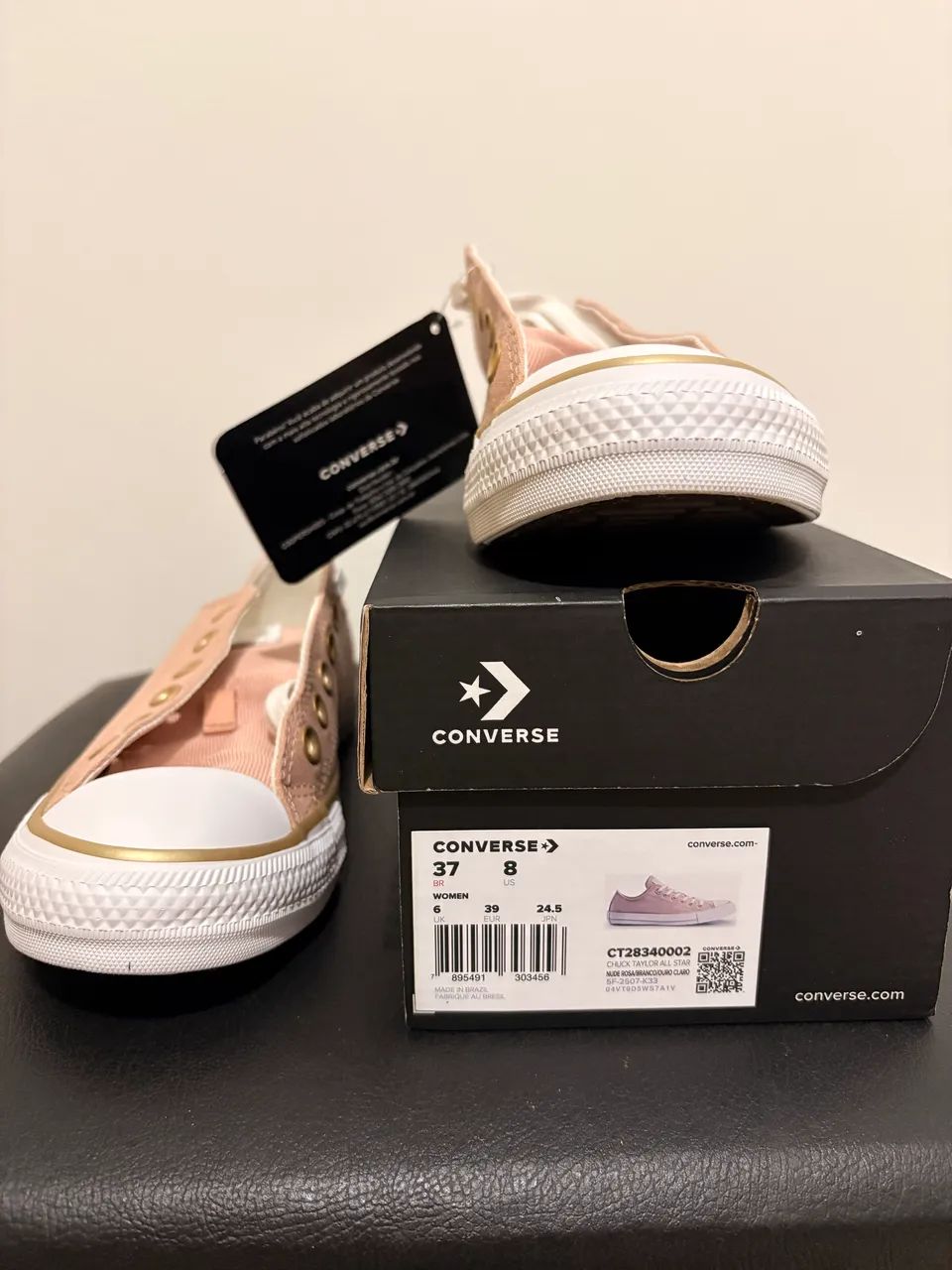 Converse All Star Nude/Rosa - 37 - Foto 2