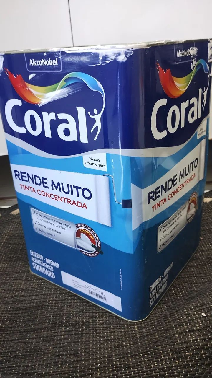 Half-can Coral Paint Yields Plenty of Matte White