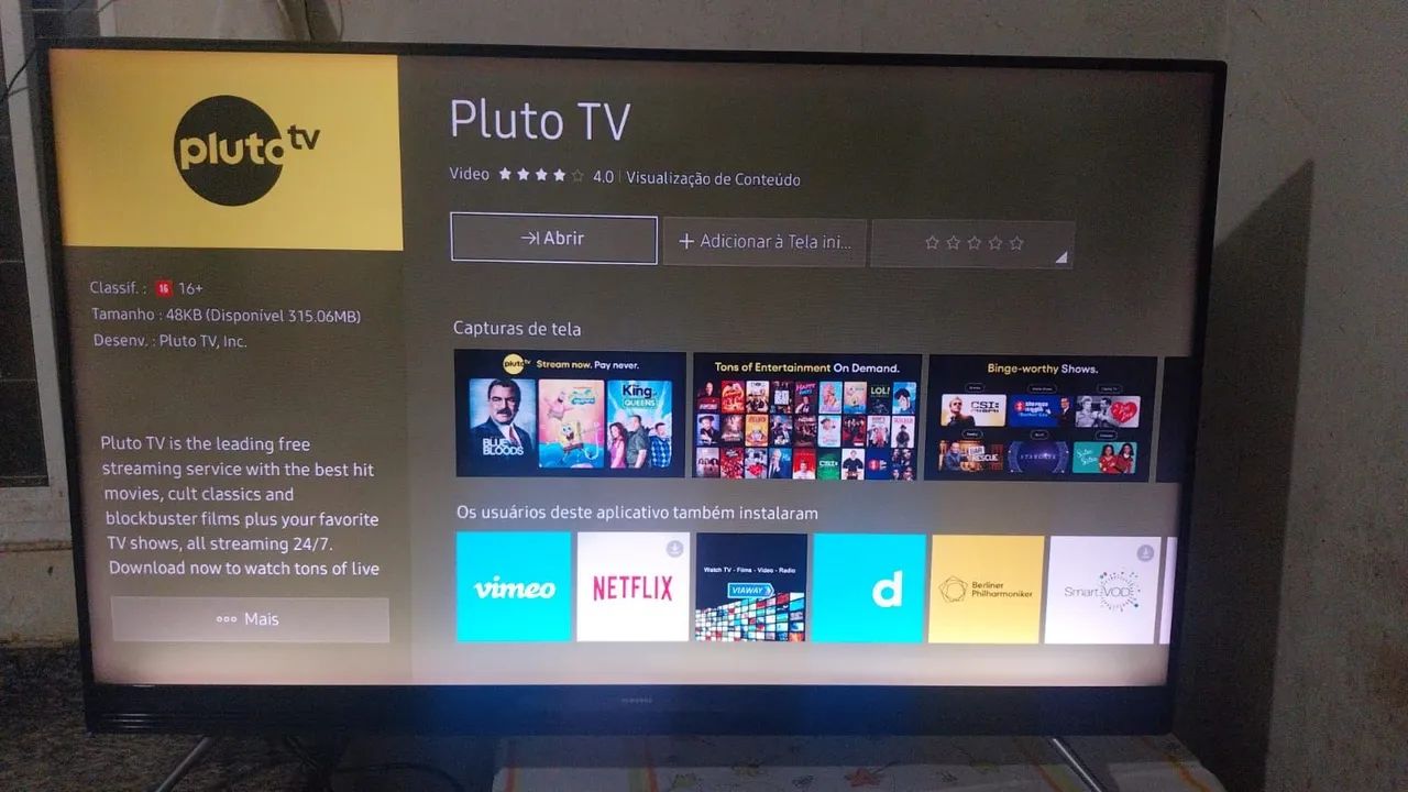 Vendo TV Samsung 50 polegadas smart  - Foto 3