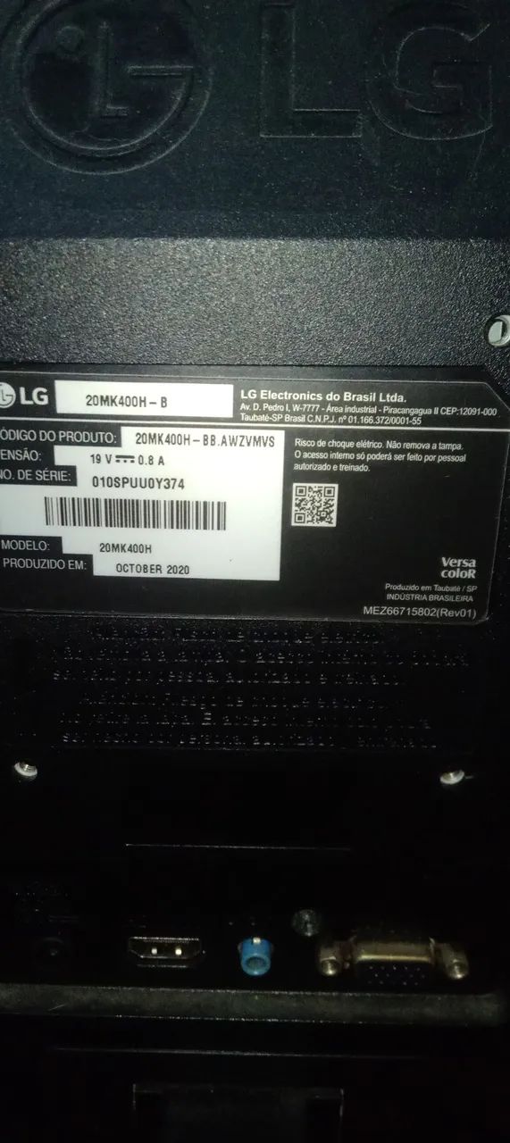 Monitor LG  20 Polegadas MK400H - Foto 2