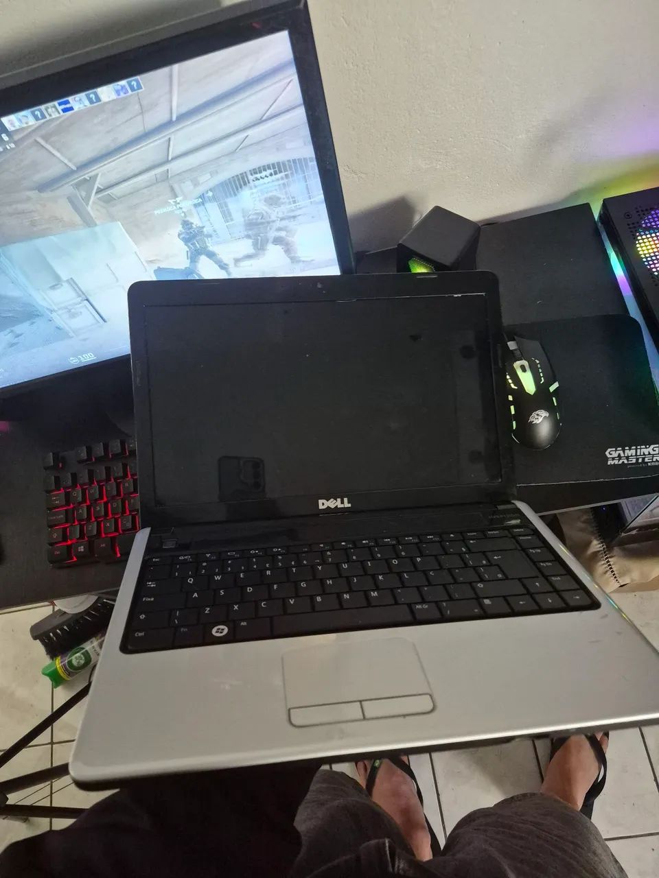 Notebook Dell Inspiron Ubuntu - Funcionando - R$ 450 - Foto 4