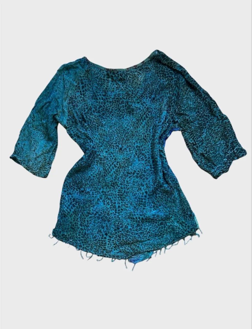 Bata boho de onça azul  - Foto 2