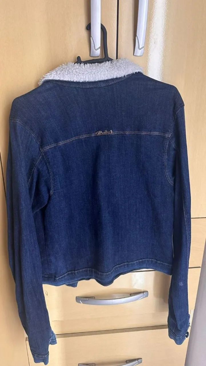 Jaqueta jeans  seme nova impecável  - Foto 2