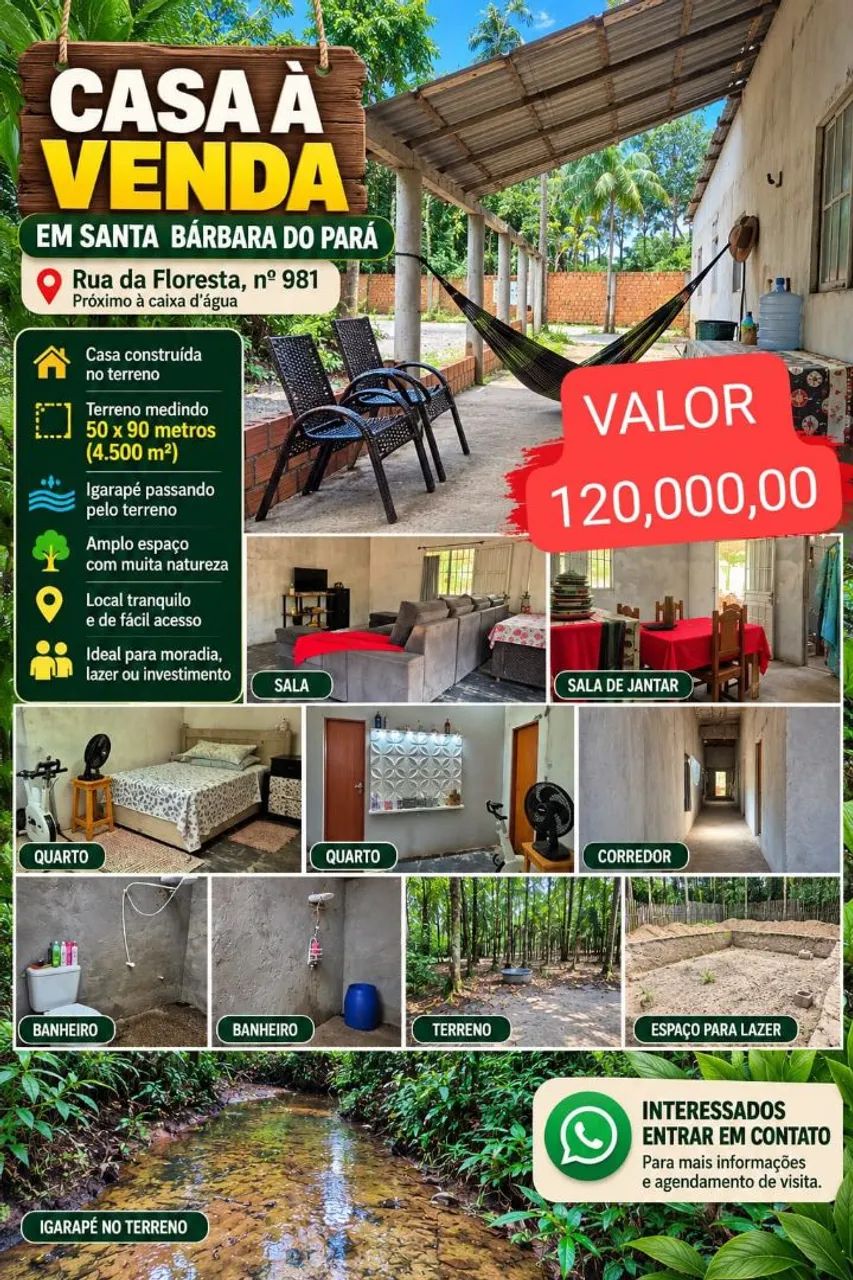 Rua da floresta 981 próximo a caixa d'água 