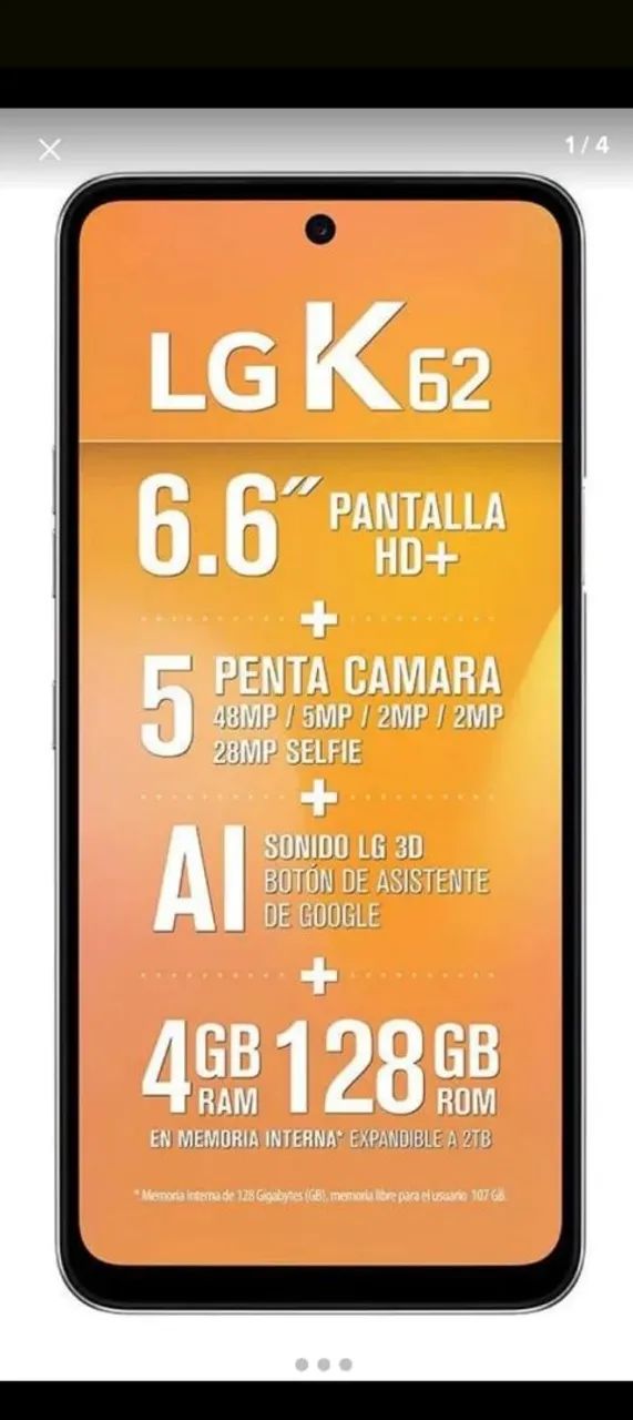 Celular lg k62+ - Foto 3