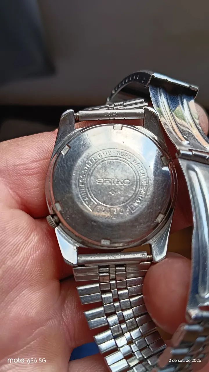 Relógio SEIKO 6119 fundo cinza  - Foto 5