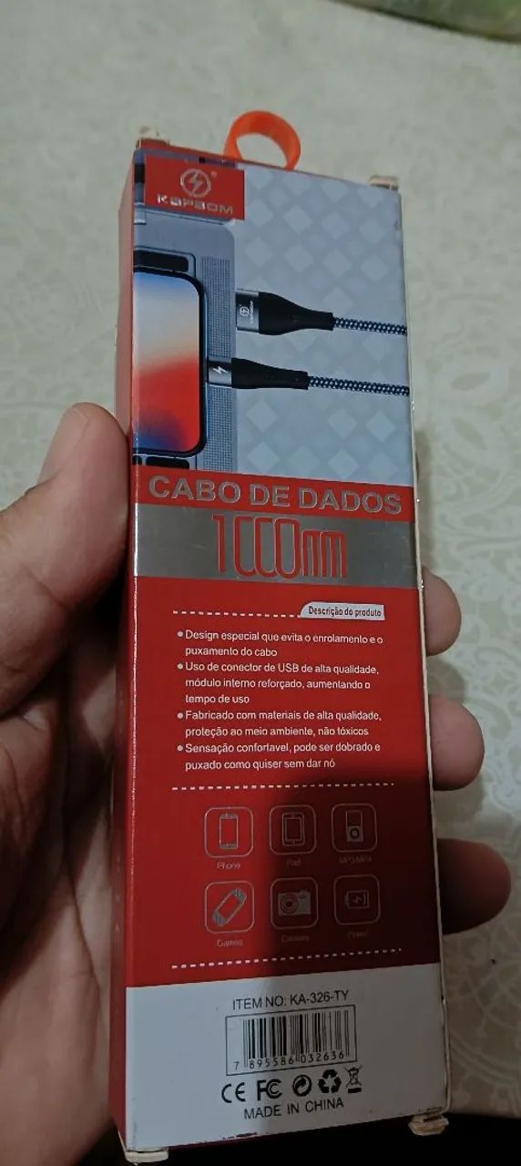 Cabo tipo C feito com tecido  - Foto 2