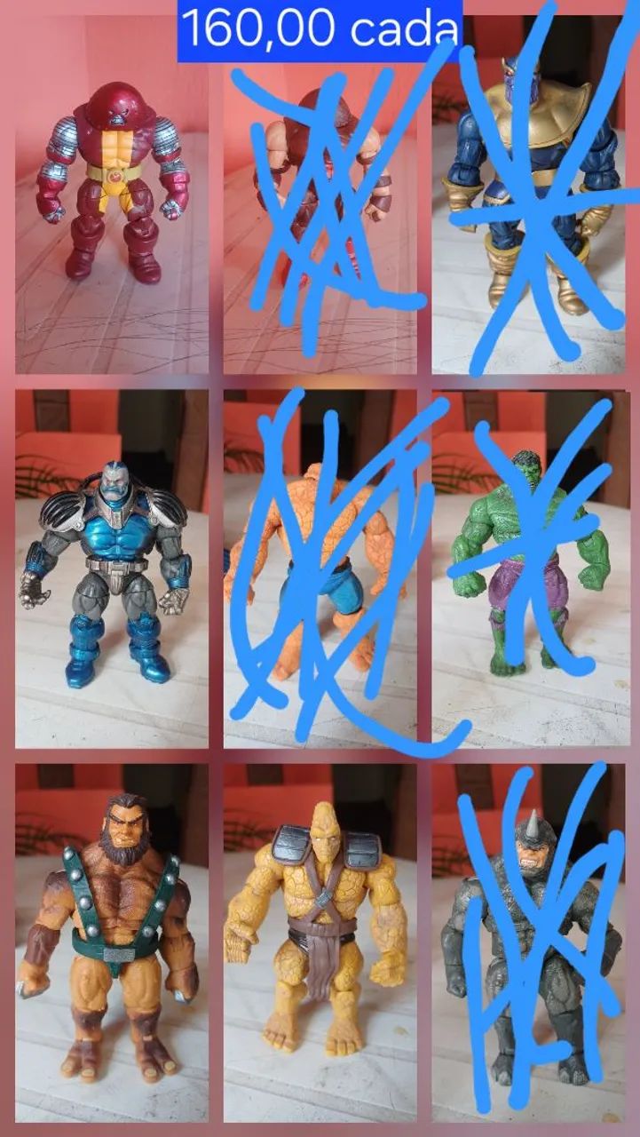 Várias figuras Marvel Universe padrão 3,75 - Hobbies e coleções