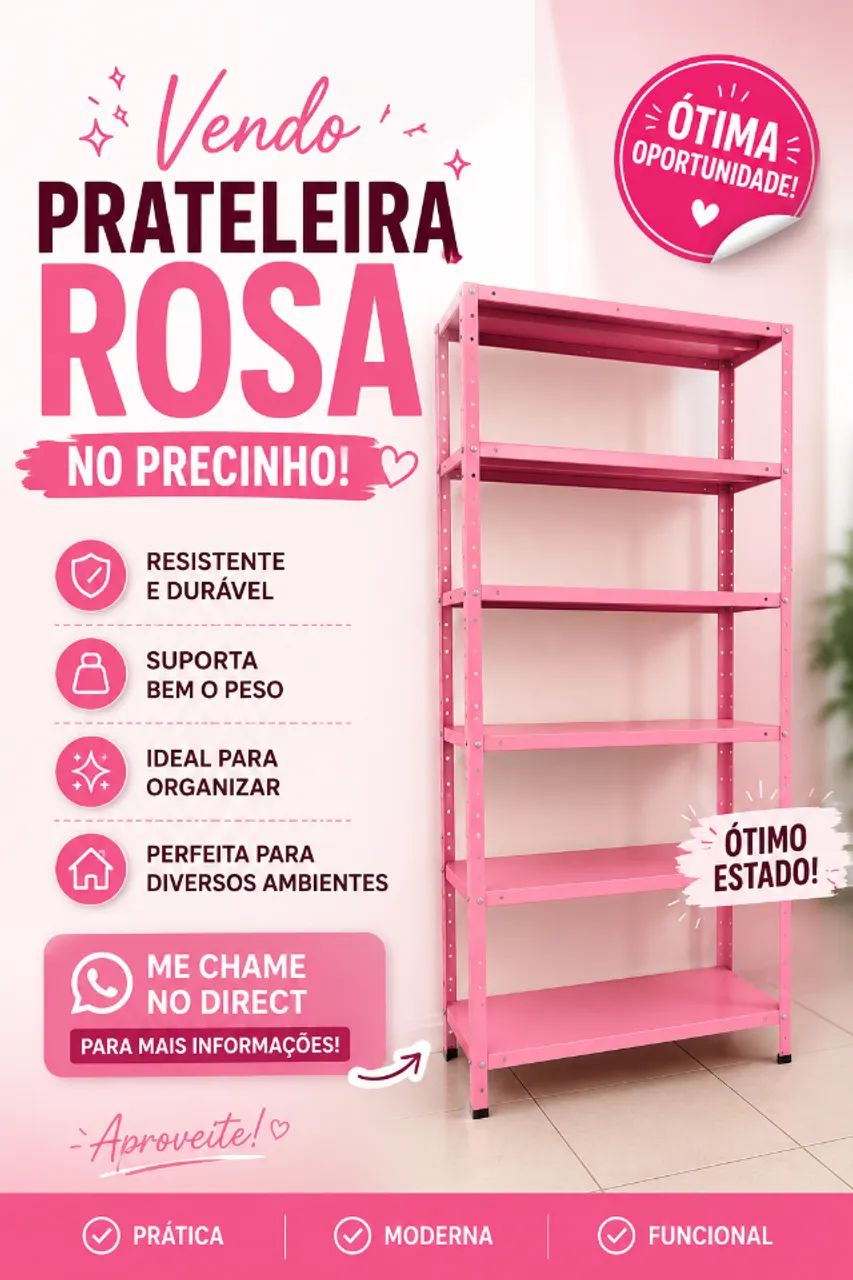 Prateleira Rosa