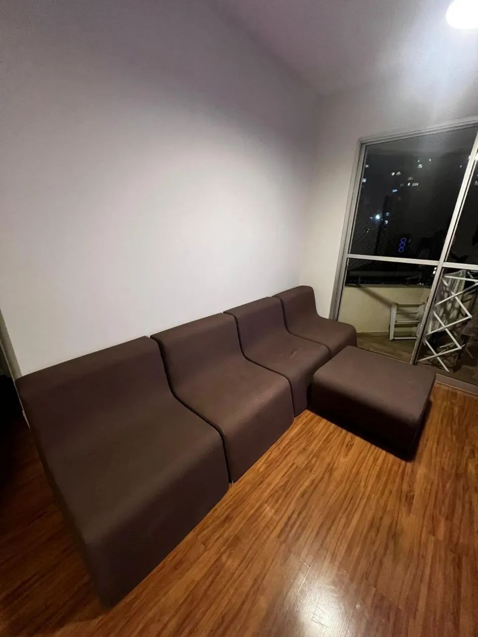 Sofá conjunto futon marrom 5 módulos  - Foto 3