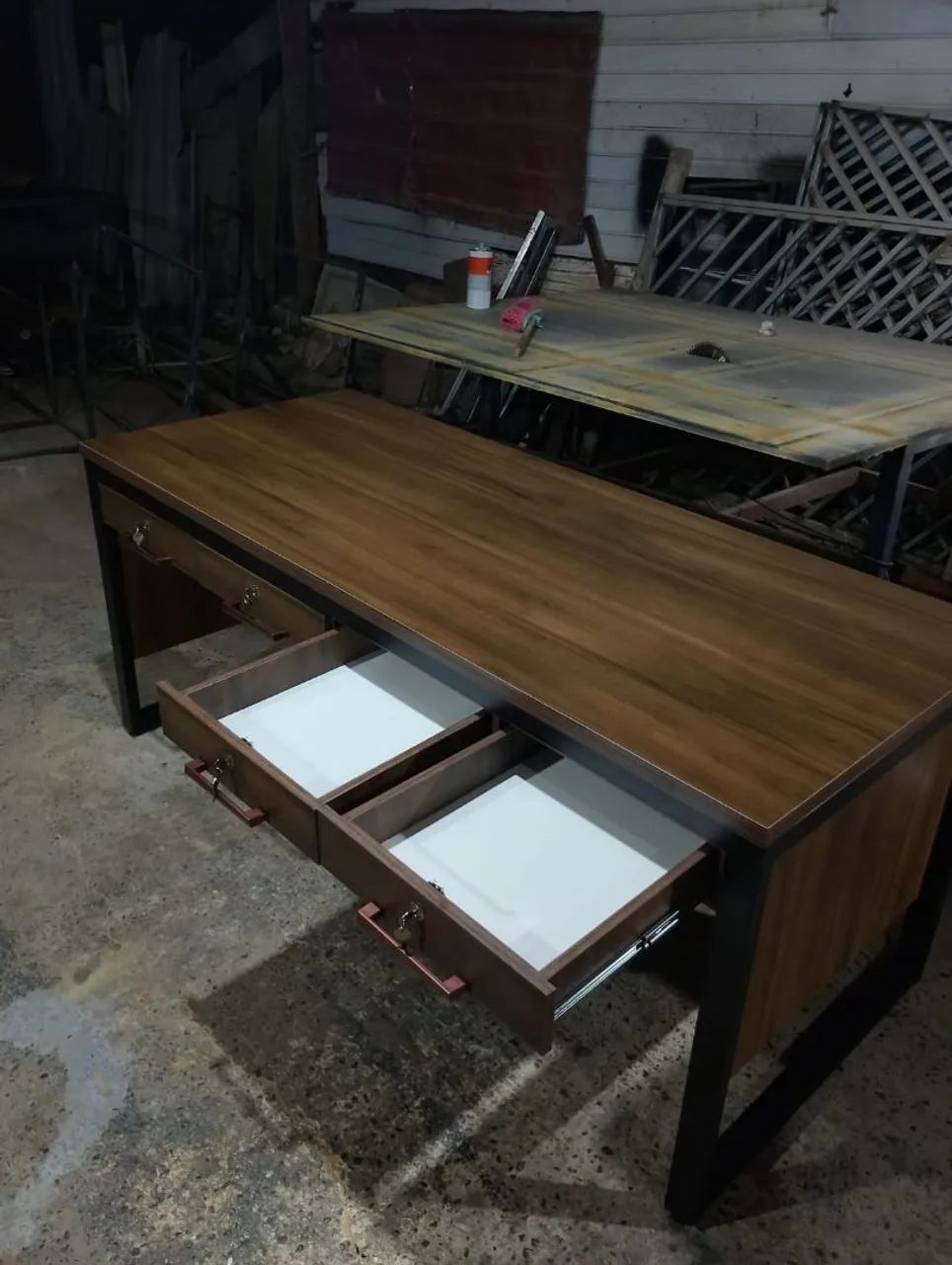 Mesa executiva estilo industrial  - Foto 5