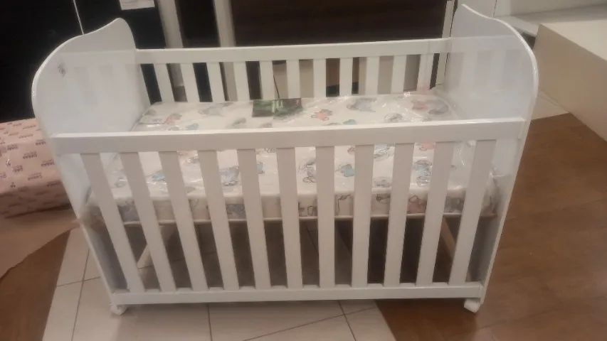 Berço americano peroba Duda branco - Foto 2