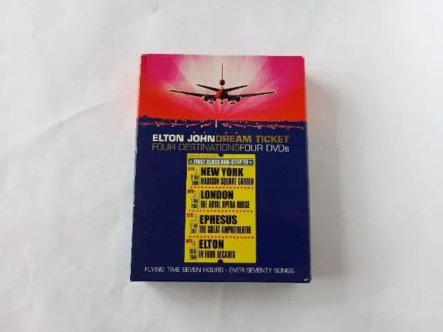 DVD Elton John Dream Ticket Four Destinations - Box com 4 dvds
