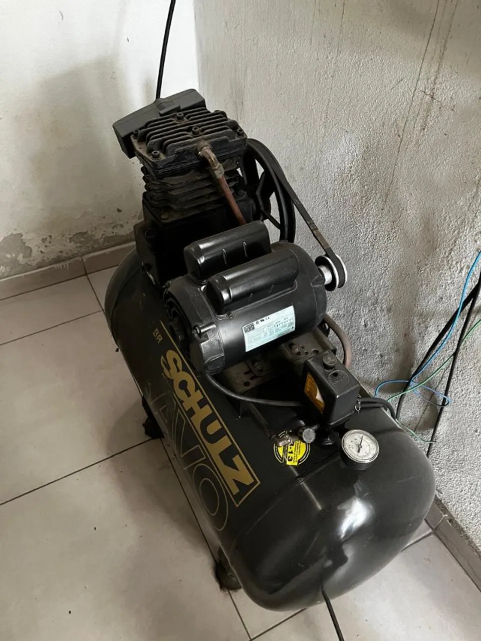 Compressor Schulz 140L 2HP - Funcionando  - Foto 3