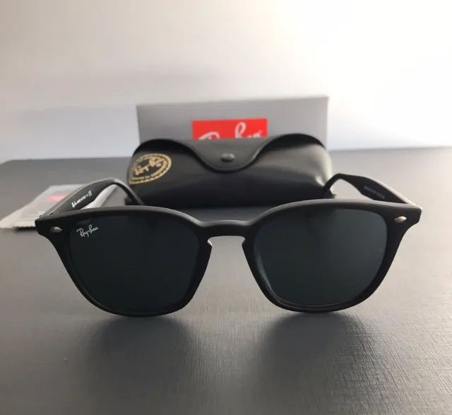 óculos de sol ray ban rb4258 black matte - Foto 5