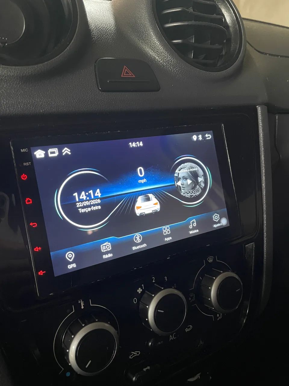 Multimídia Android 7Pol CarPlay e Android auto sem fio  - Foto 3