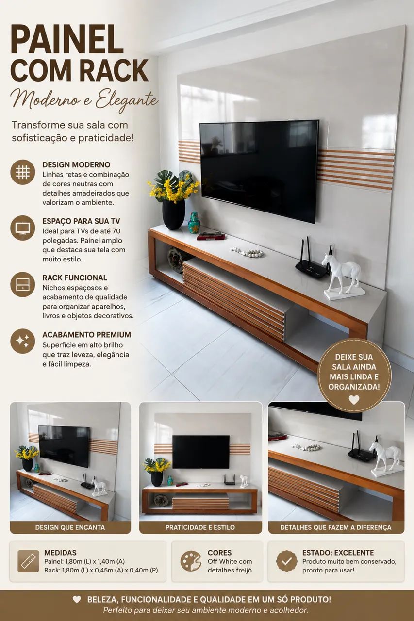 Painel com Rack