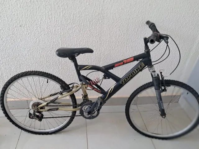 Bicicleta Top Bike MS18 (Prreta e Dourada) Super Conservada- Aro26 - Foto 2