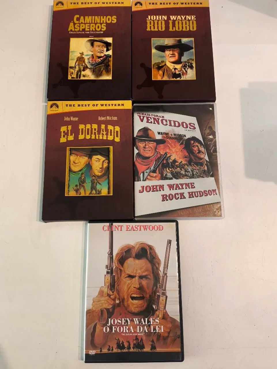 Lote 7 DVDs Clássicos de Faroeste / Western (John Wayne, Clint Eastwood e mais) - Foto 3