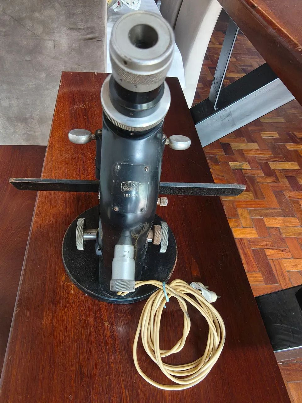 Microscópio antigo Zeiss Winkel original - Foto 2