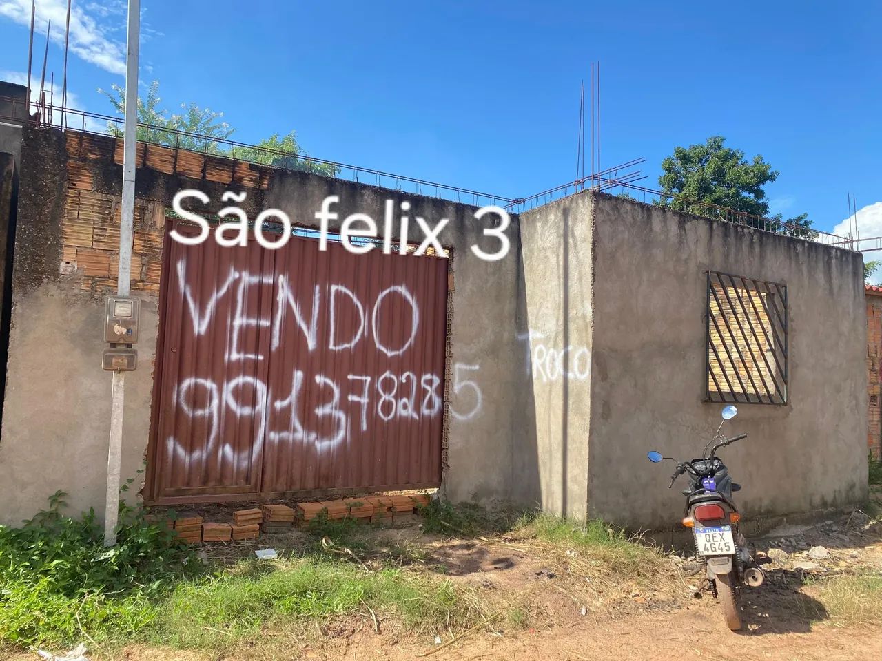 Vendo lote com construção  9 4 9 9 2 0 6 9 2 2 1 