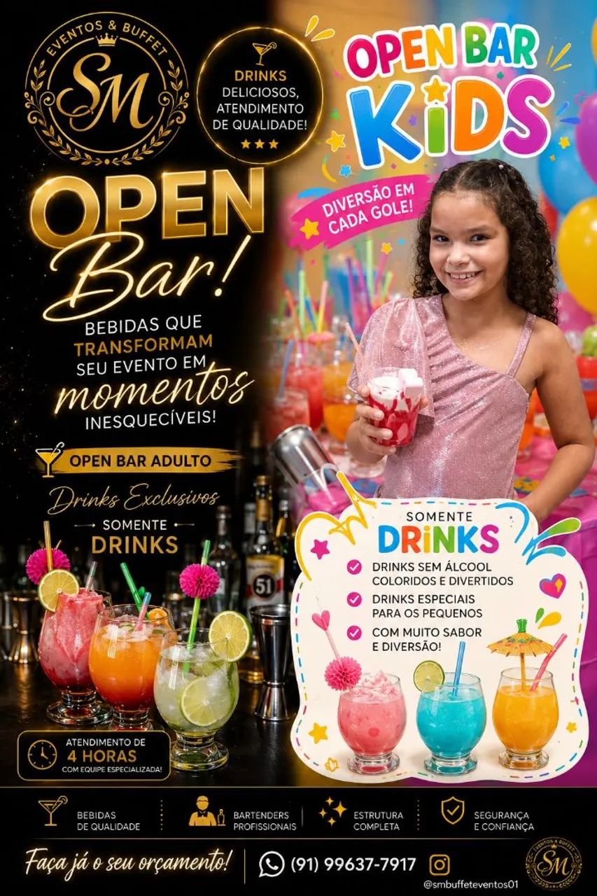 locação de Open bar 