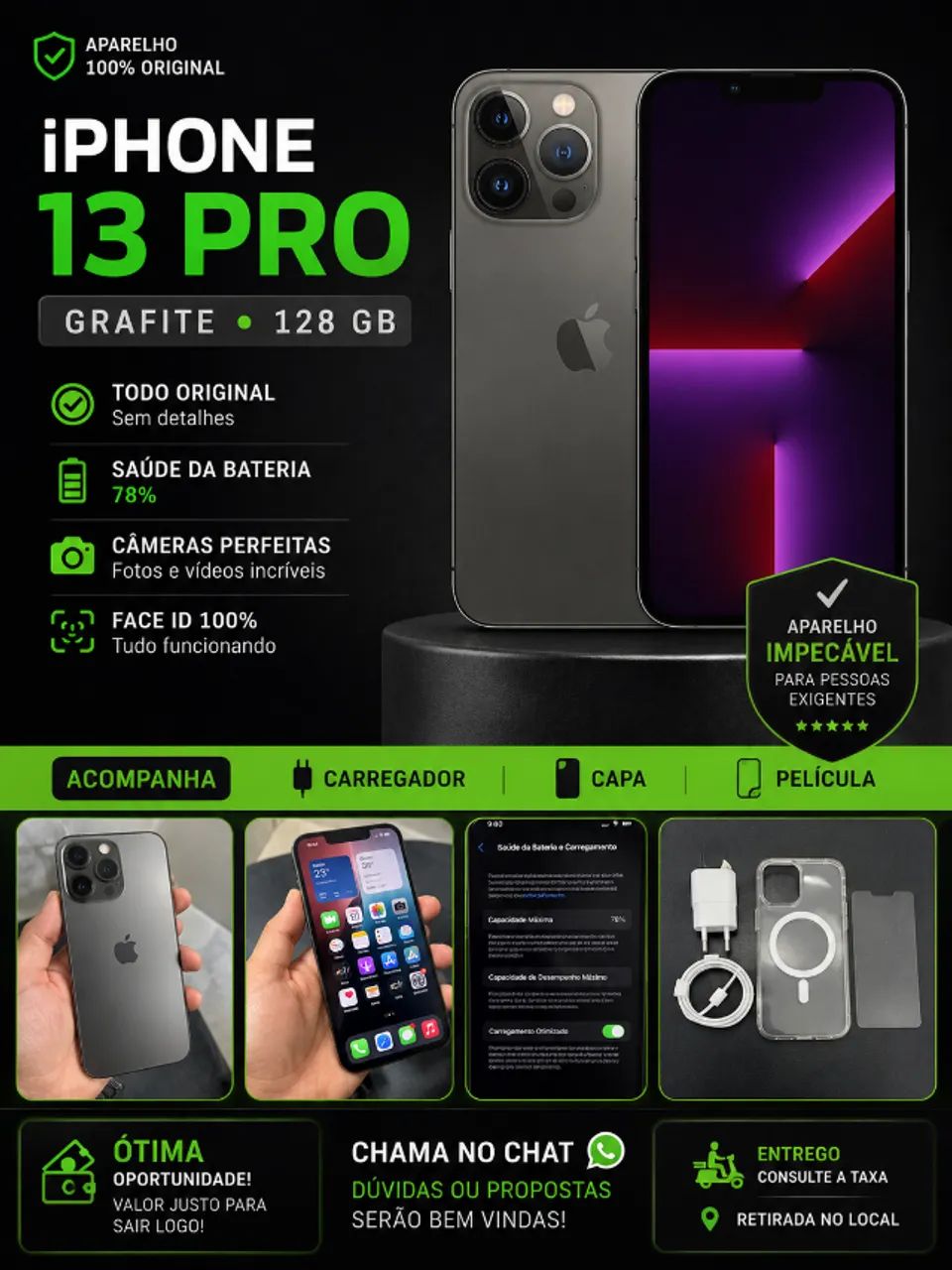 IPHONE 13 PRO 128 GB - Celulares e Smartphones - Centro (S-01