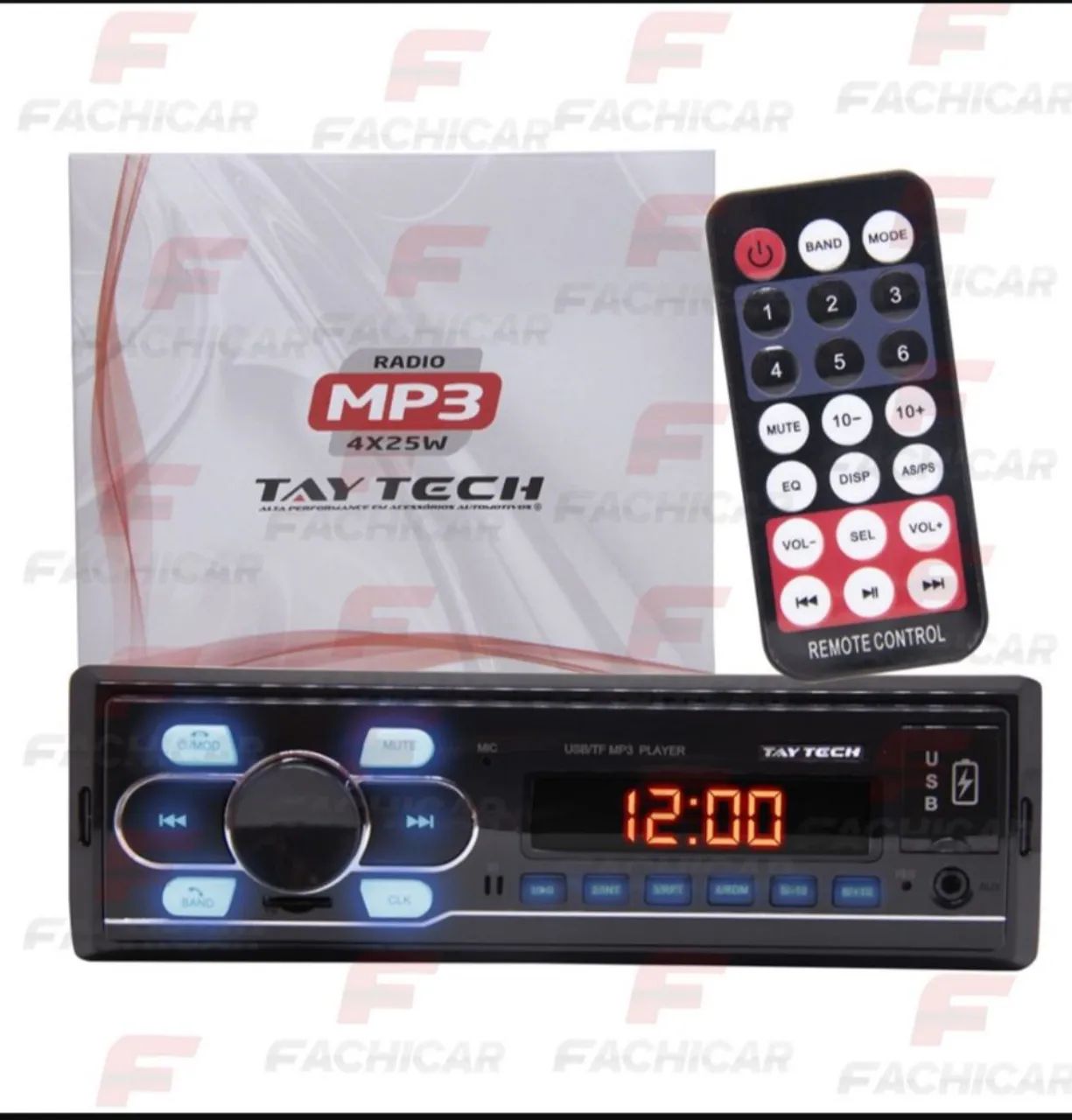 Rádio automotivo Tay tech  - Foto 2