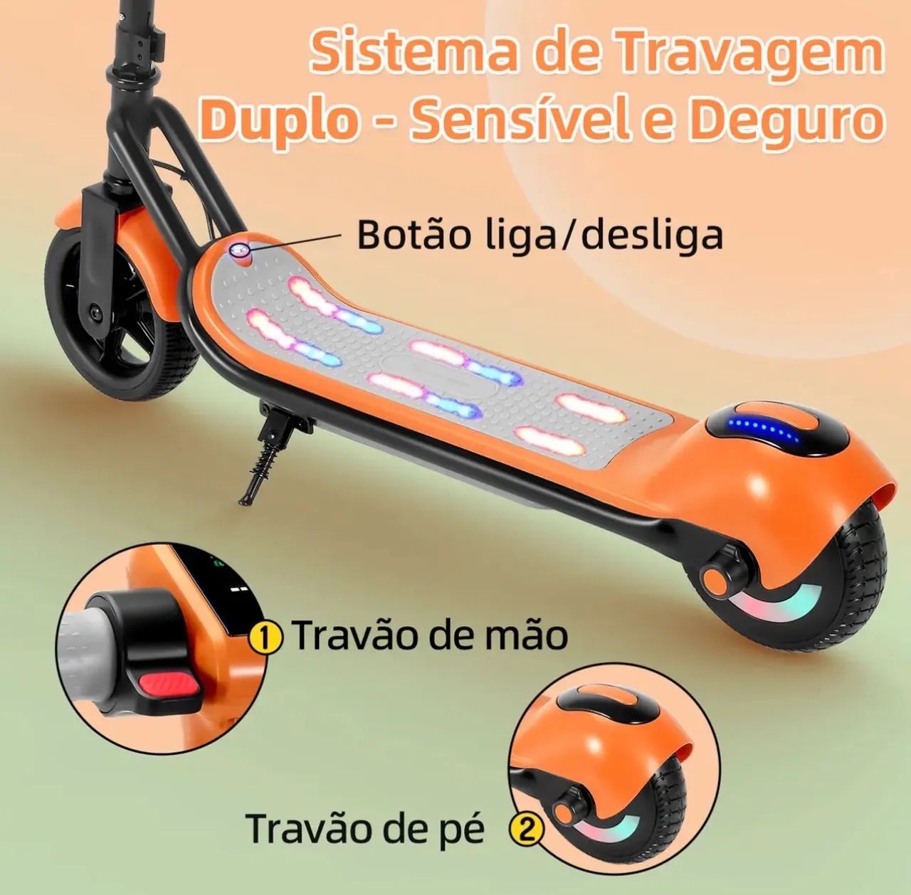 Patinete Elétrico Infantil Honey Whale E2 - Foto 3