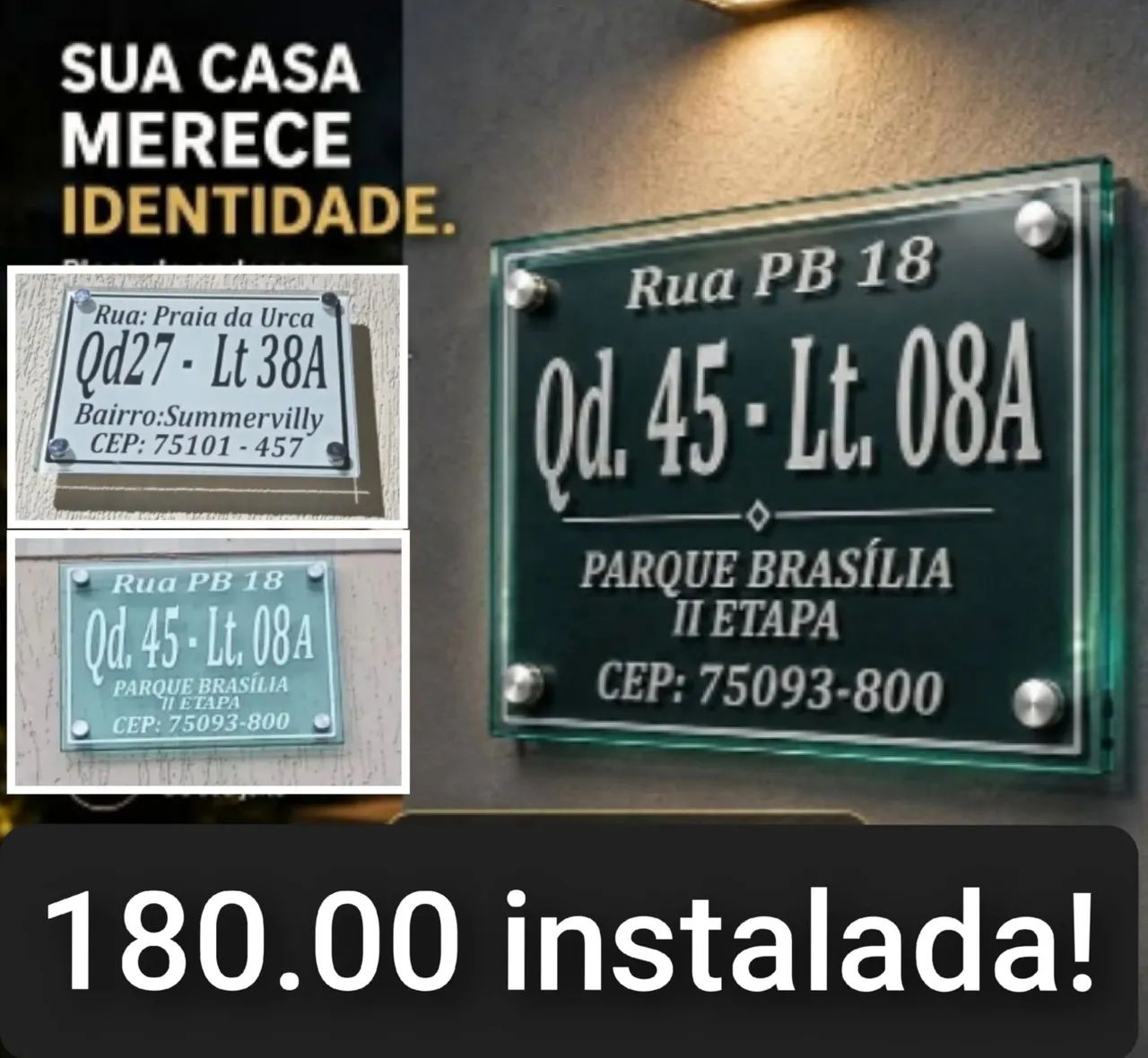 Placas de endereço Anápolis whatsapp * - Foto 4