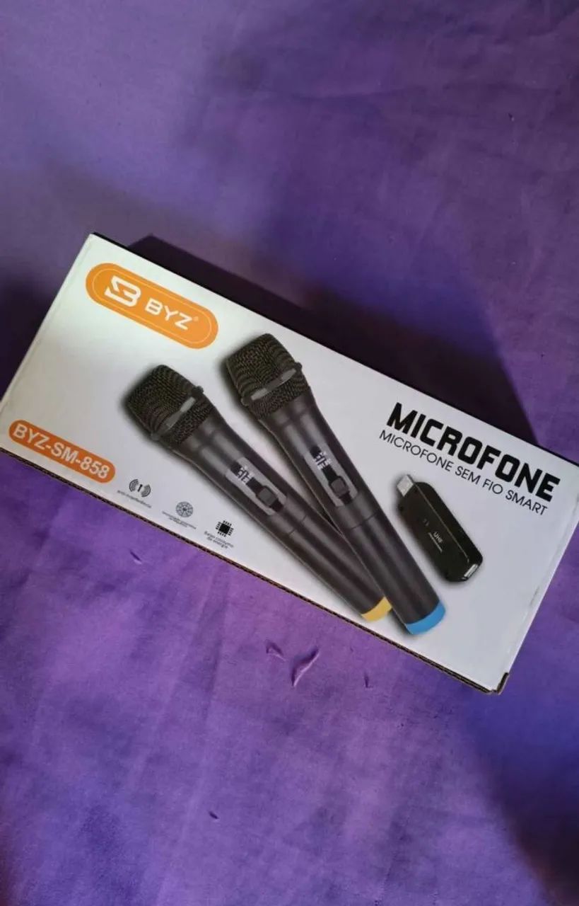 Microfone sem fio BYZ-SM-858