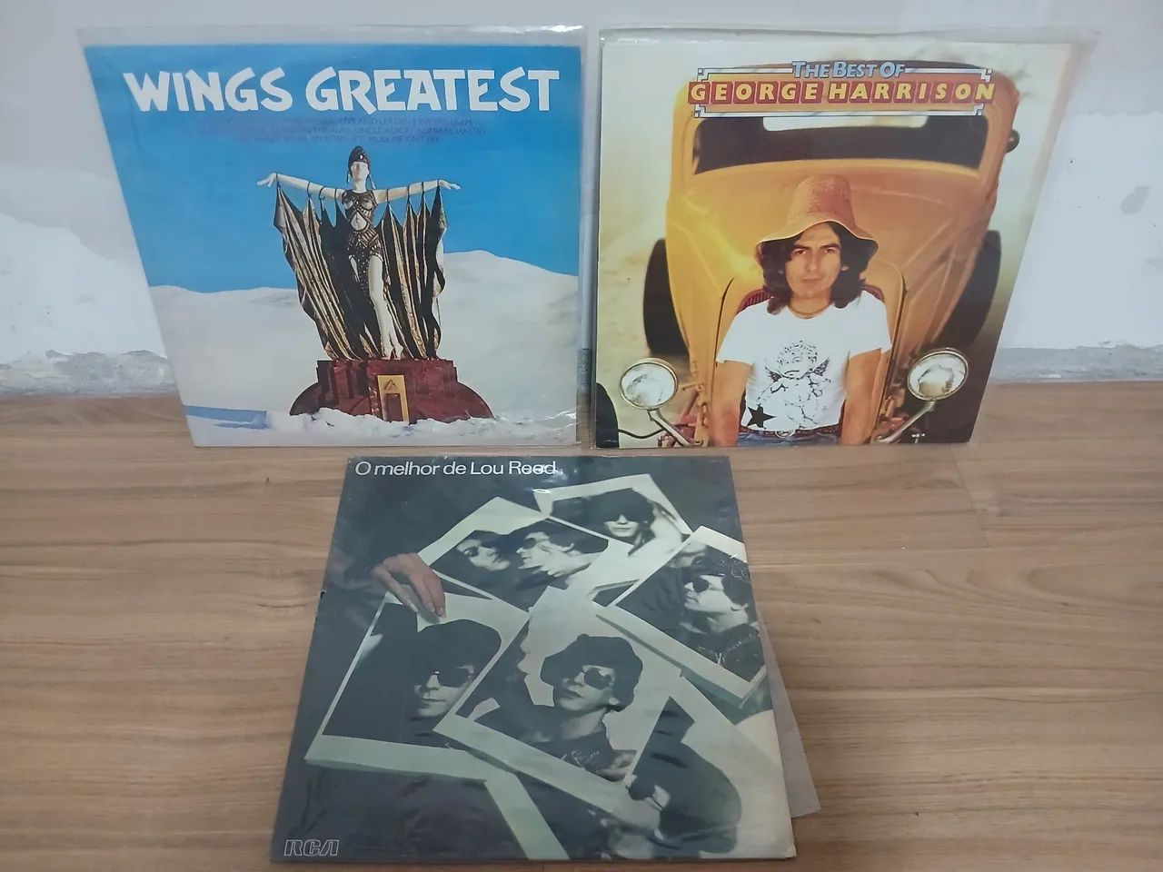 Disco vinil Wings Lou Reed e George Harrison 