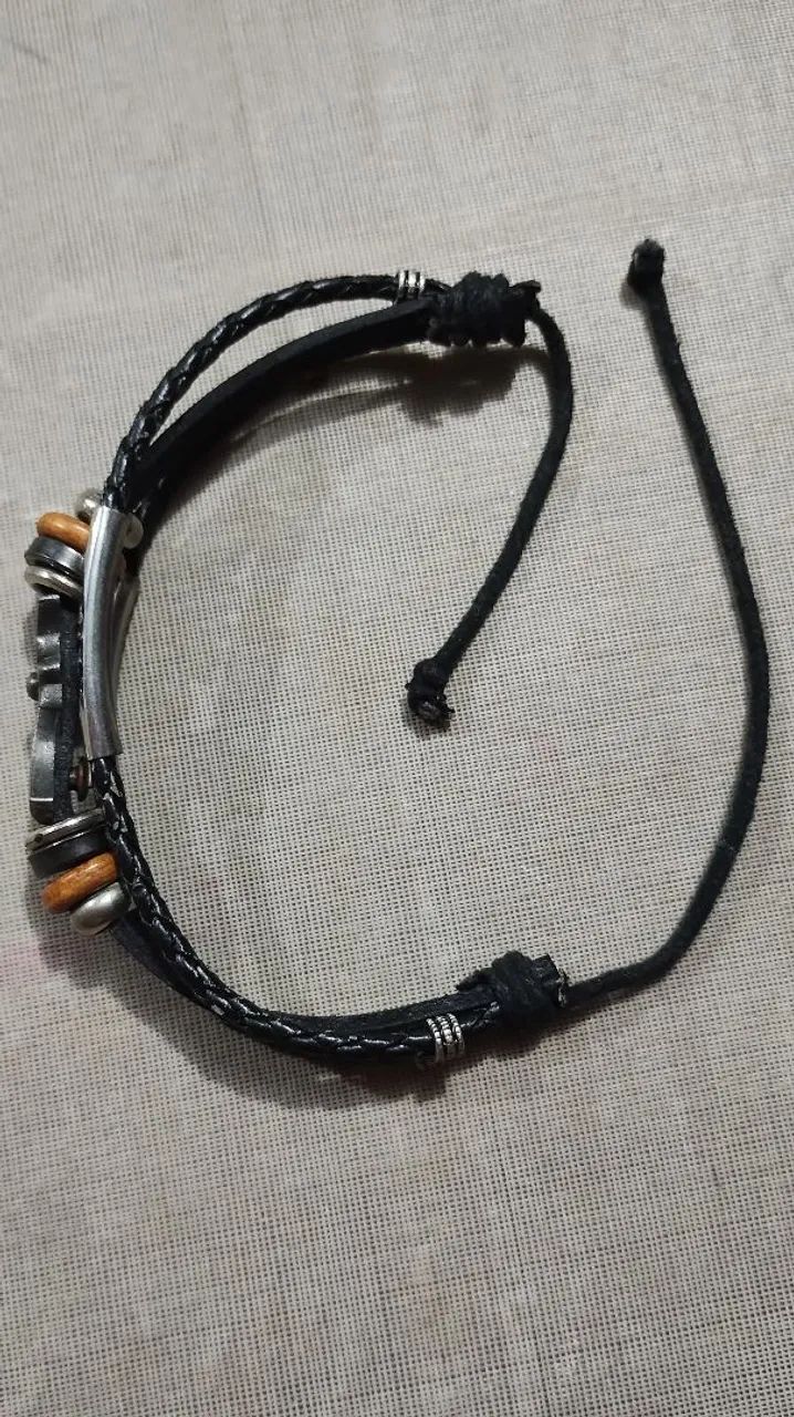 Pulseira de couro unissex  - Foto 2